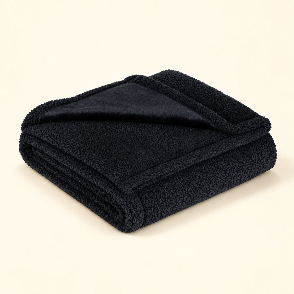 NORVYRA CloudThrow – Svart, 71 × 100 cm