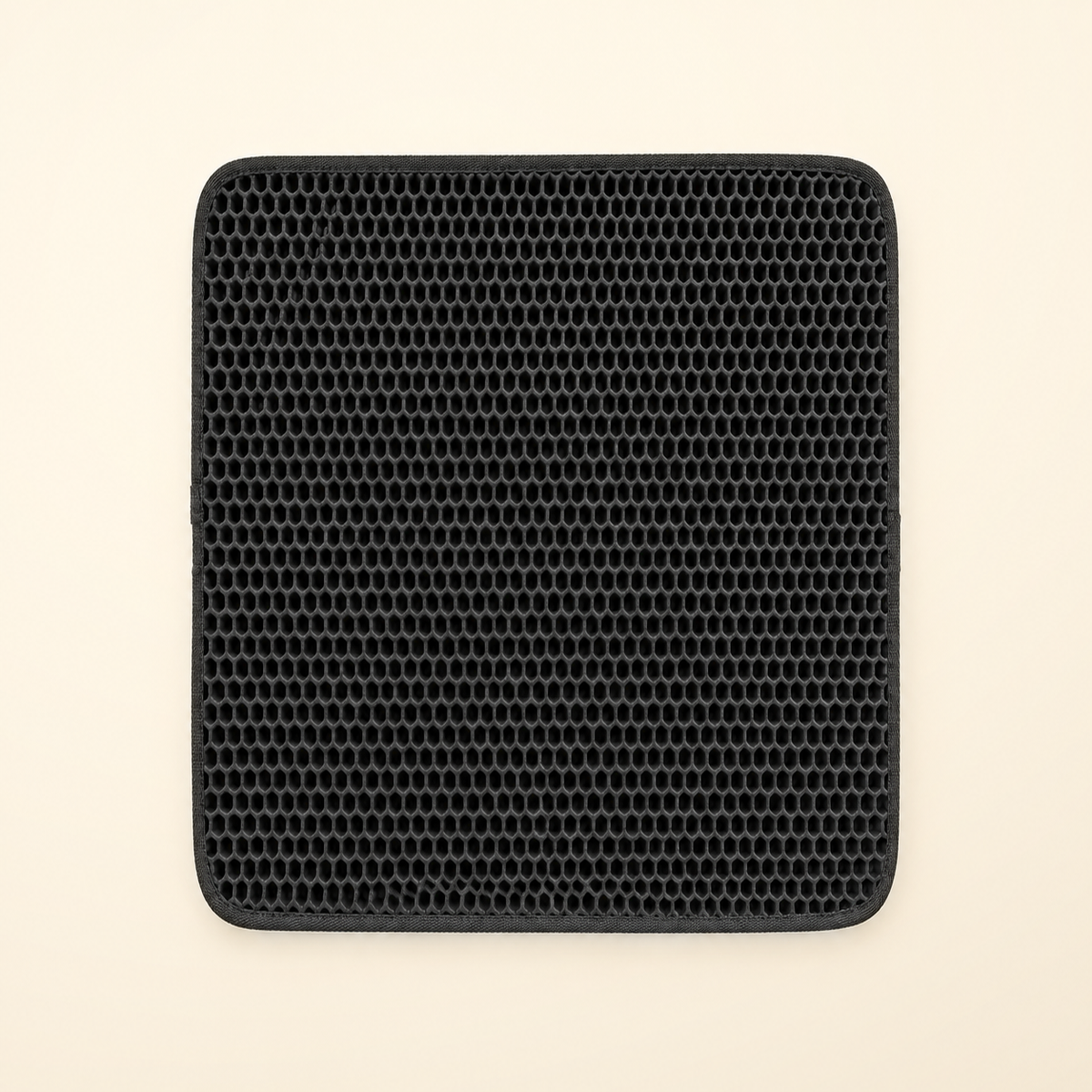 NORVYRA SandMat – sandfangende kattematte – Svart / 45 × 60 cm