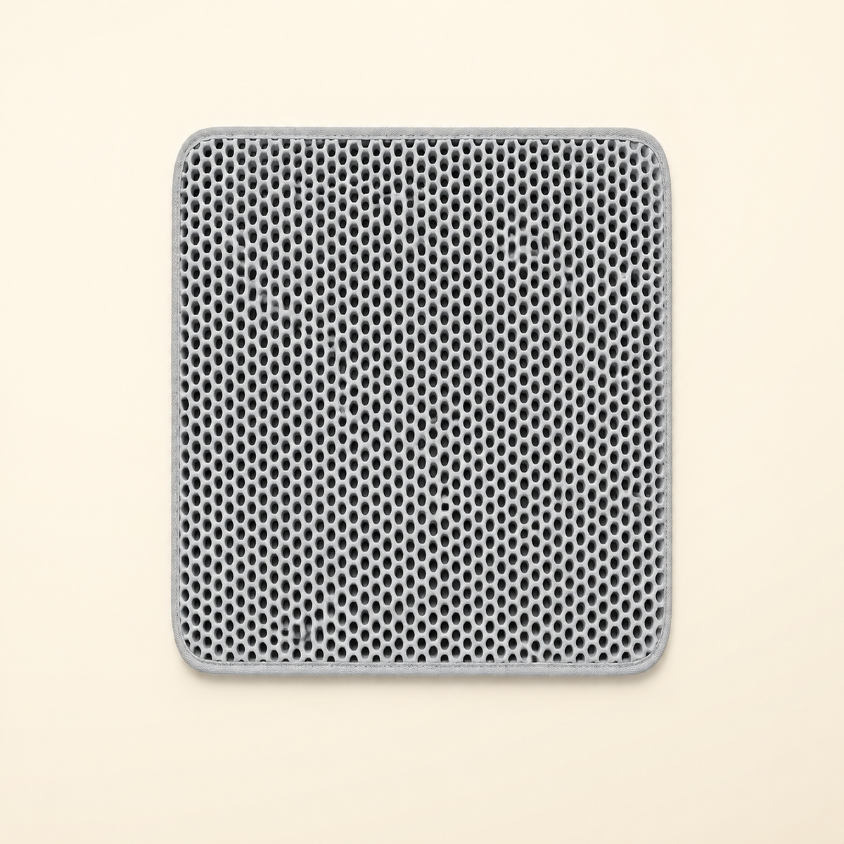 NORVYRA SandMat – sandfangende kattematte – Grå / 45 × 60 cm