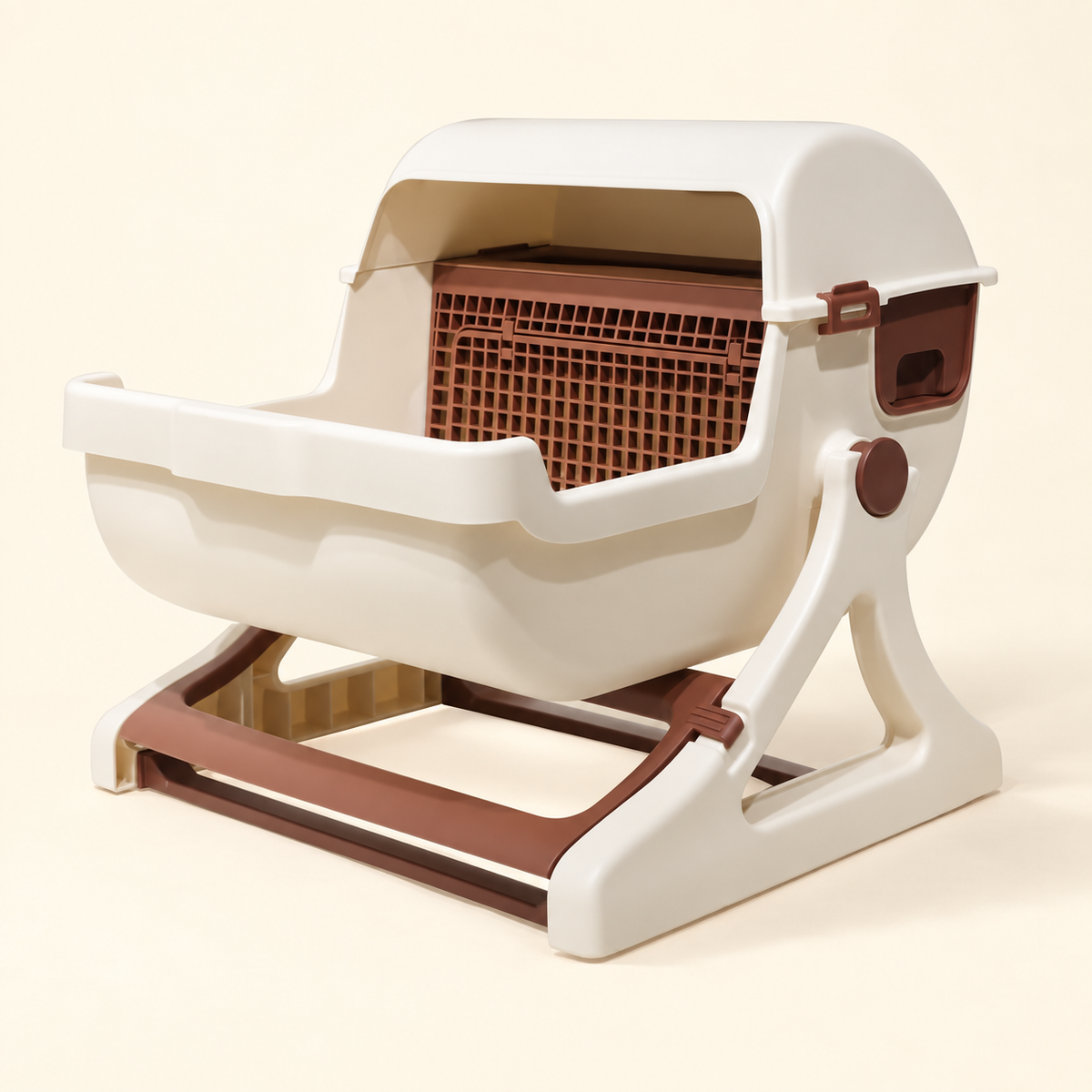 NORVYRA TiltTray – beige og brun